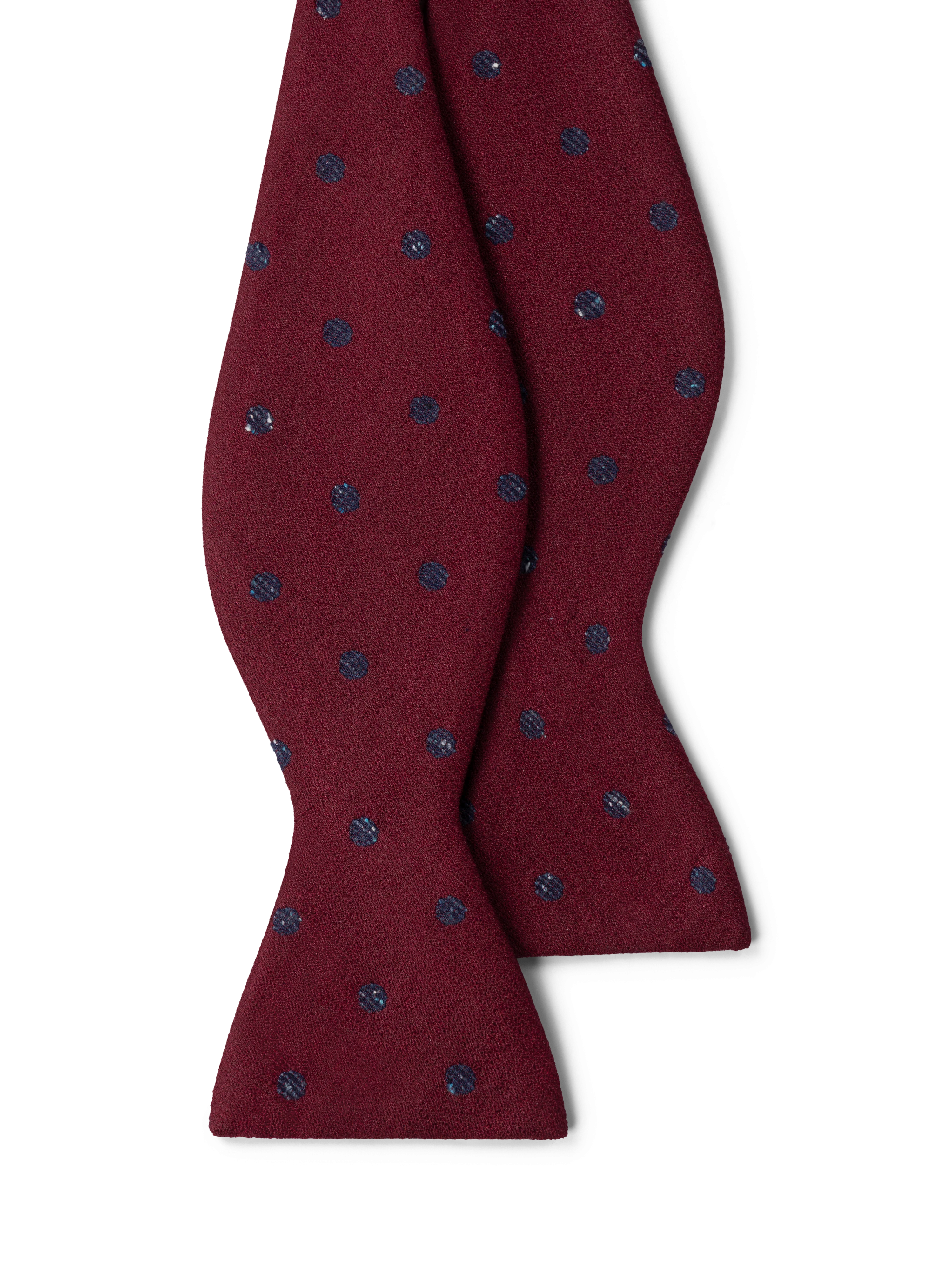 The Self-Tie Spot Wool-Blend Bow Tie