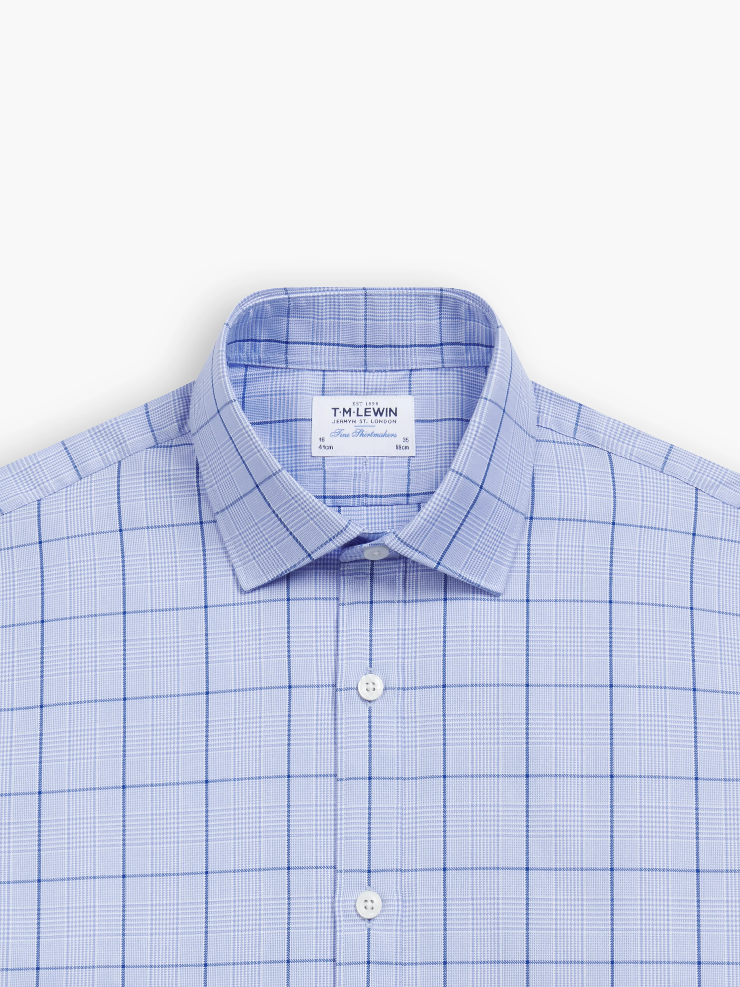Navy Blue POW Check Twill Shirt