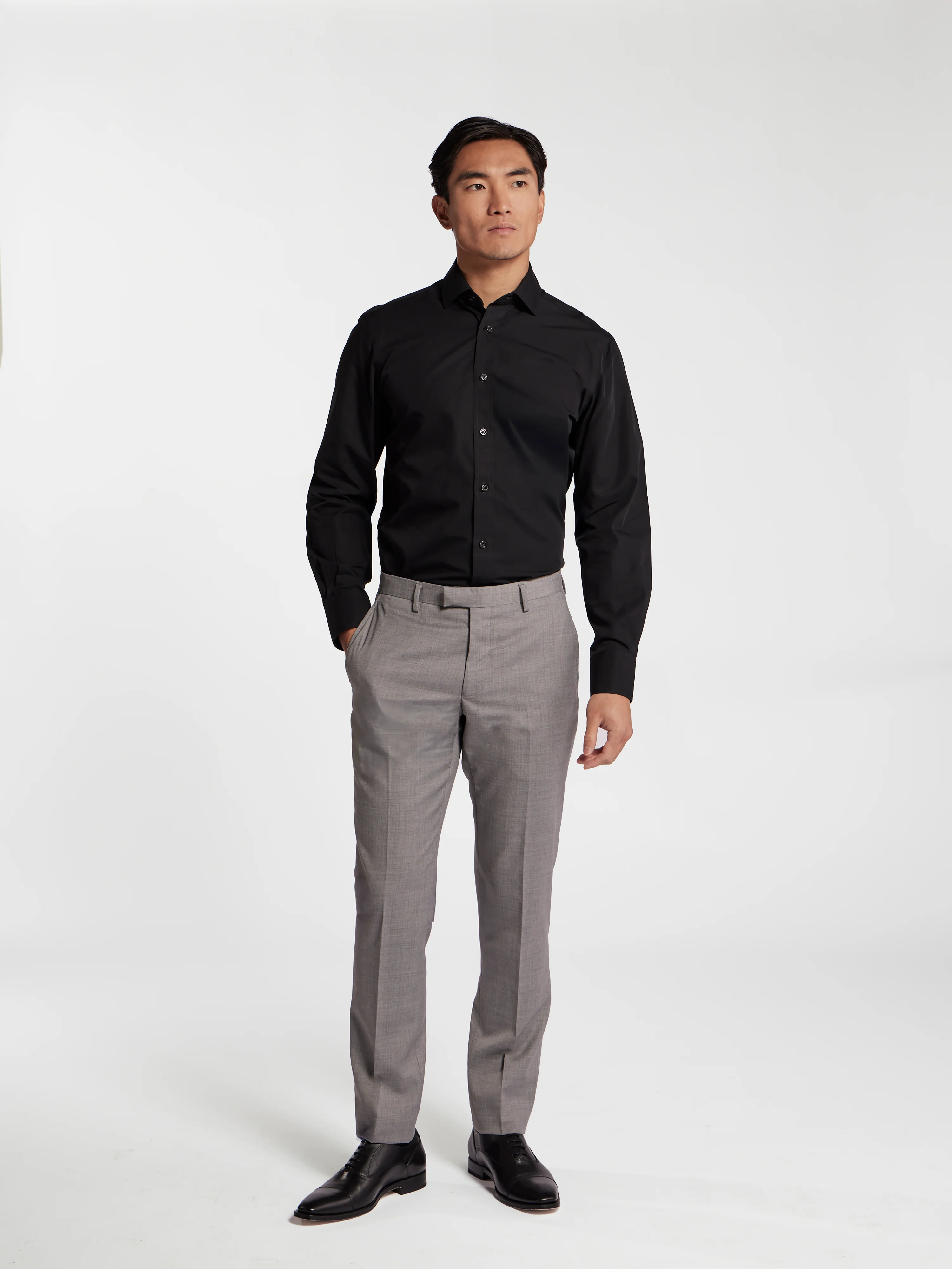 The Hackney Wool Slim Suit Trouser