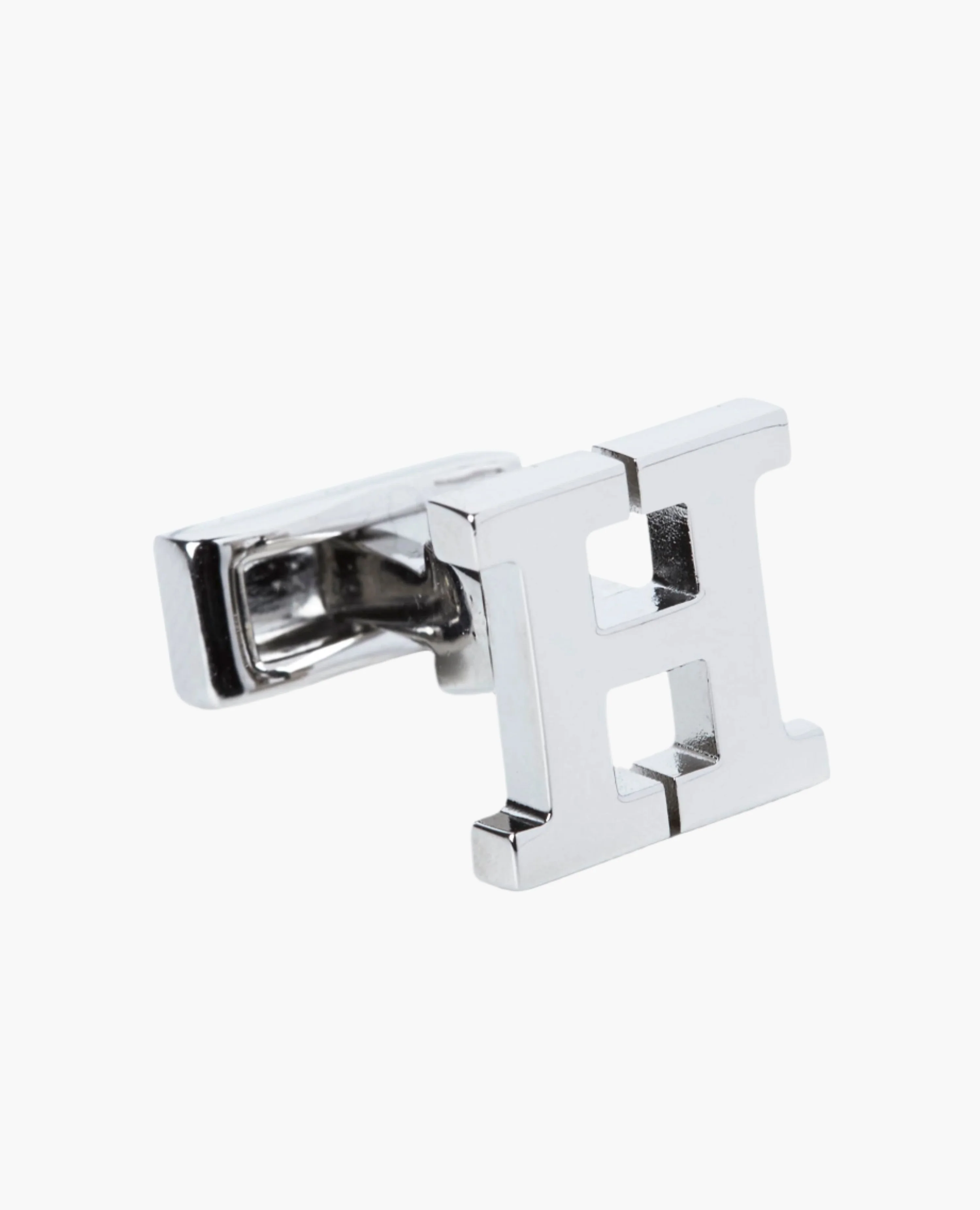 Single Initial H Cufflink (Sold Individually)