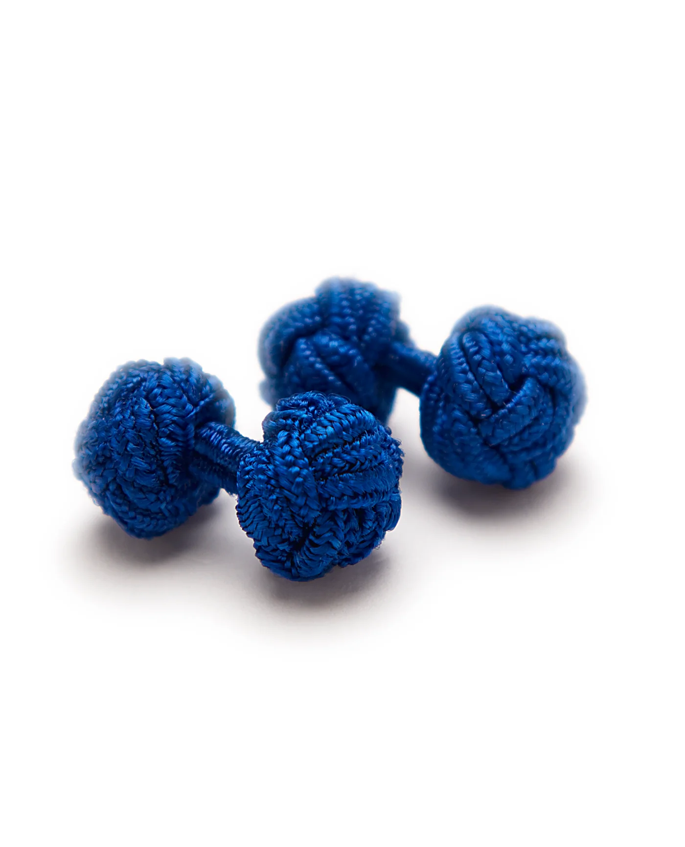 Royal Blue Silk Knot Links