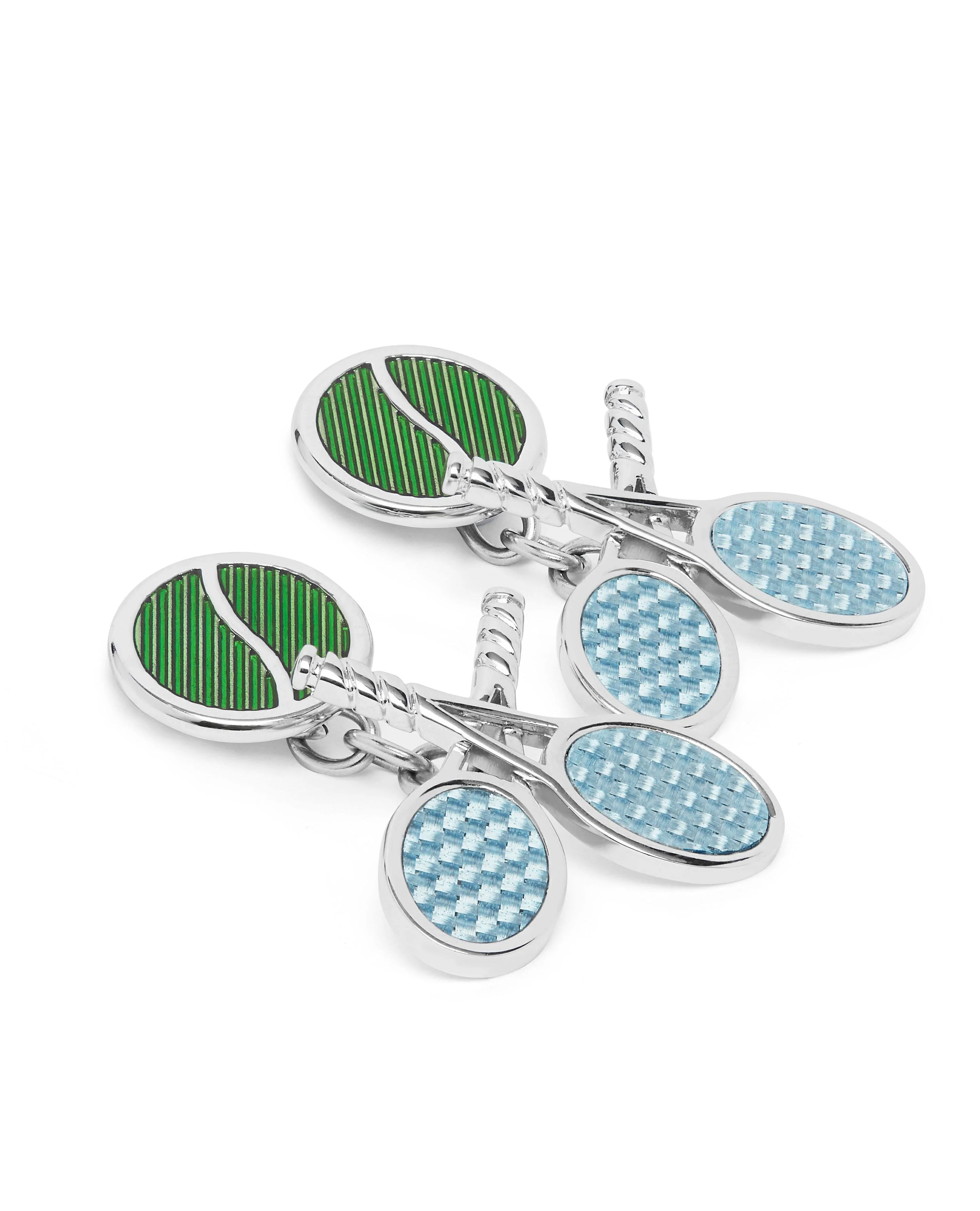 The Tennis Racket & Ball Cufflinks