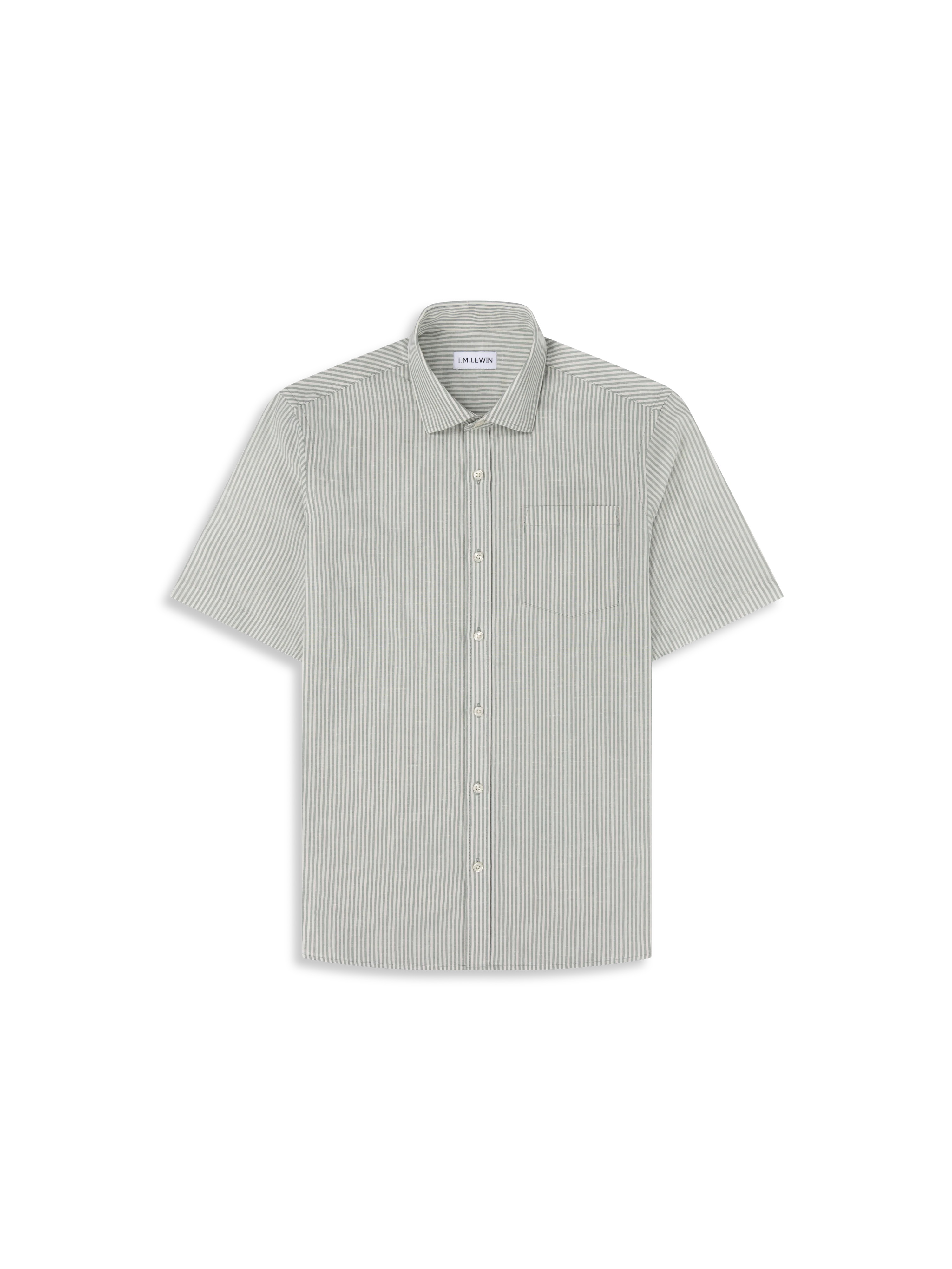 The Short Sleeve Linen Mix Shirt