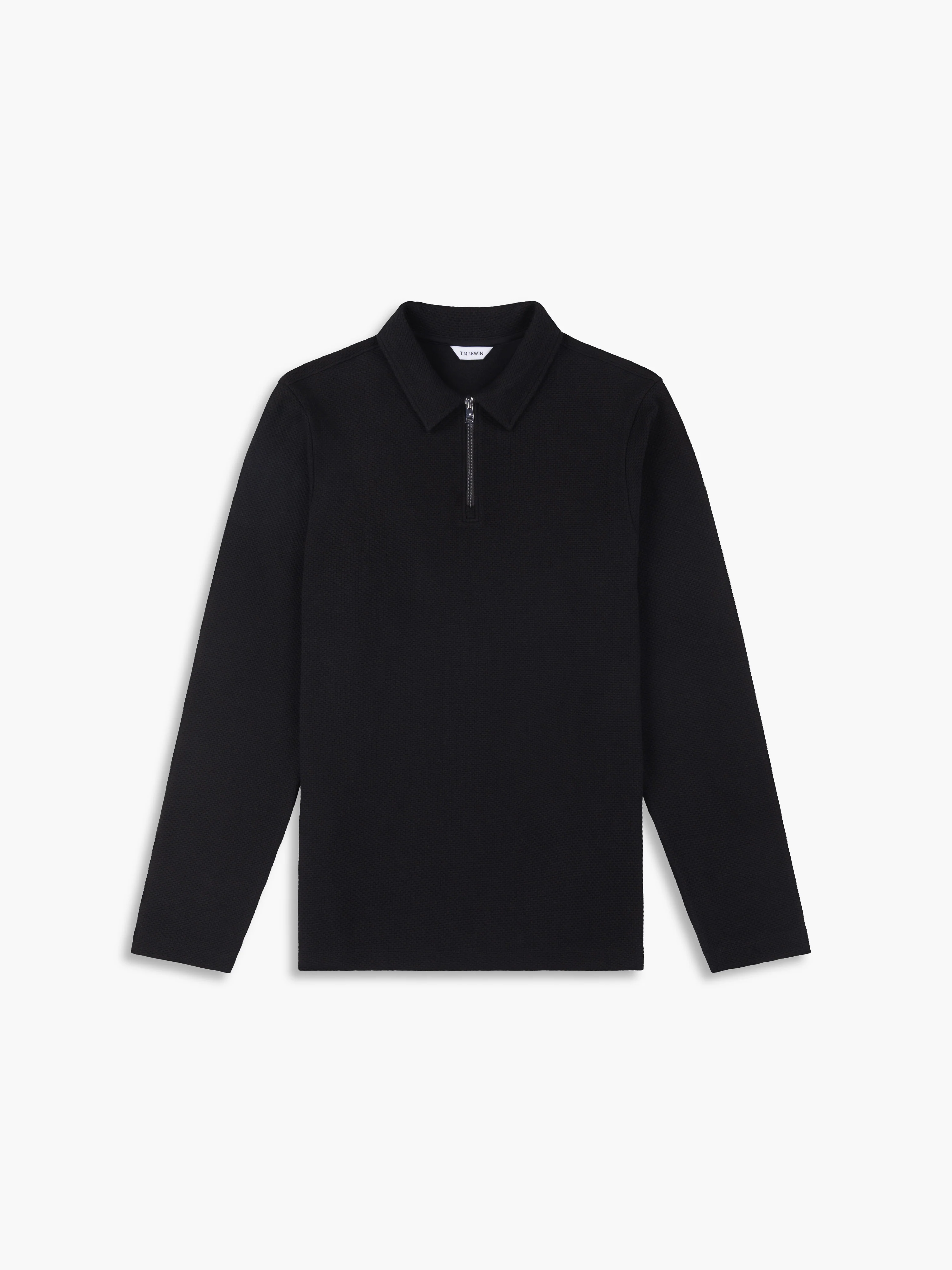 The Long Sleeve Waffle Polo