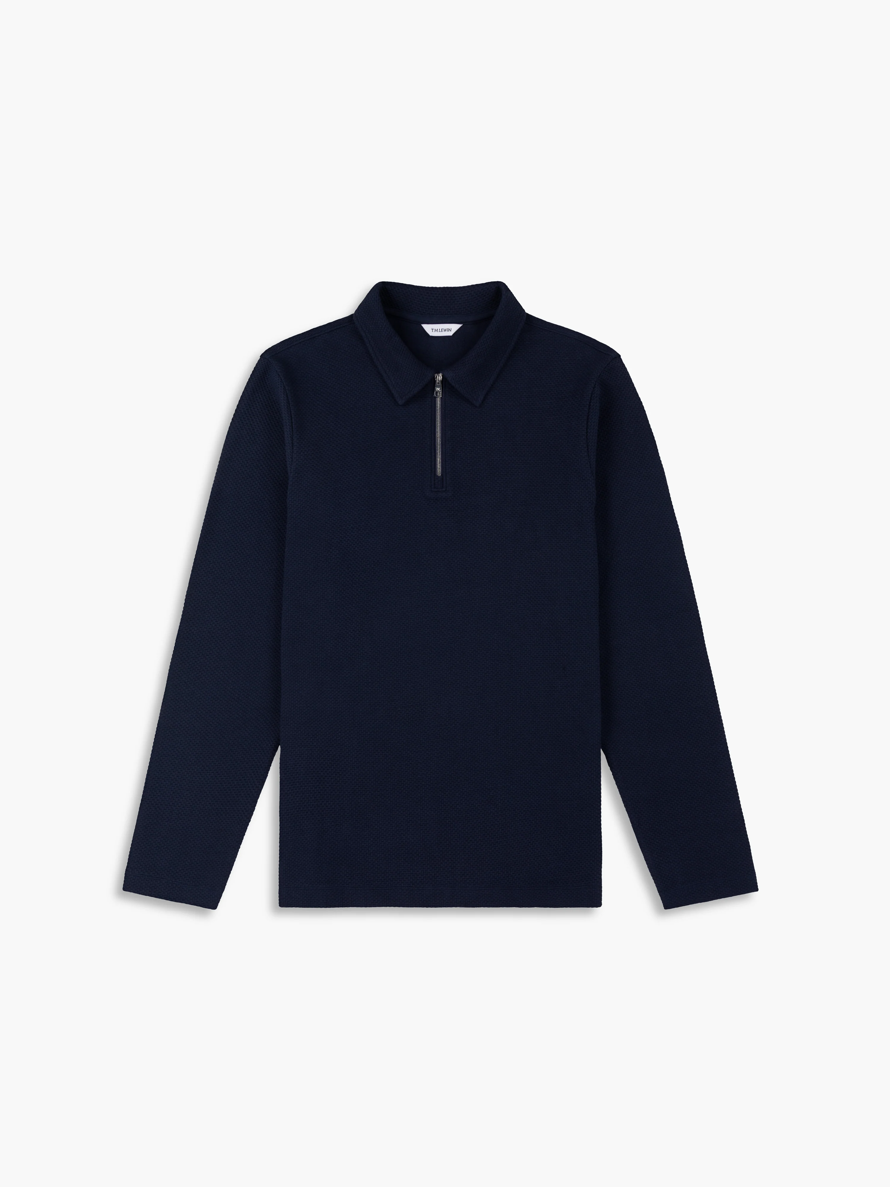 The Long Sleeve Waffle Polo