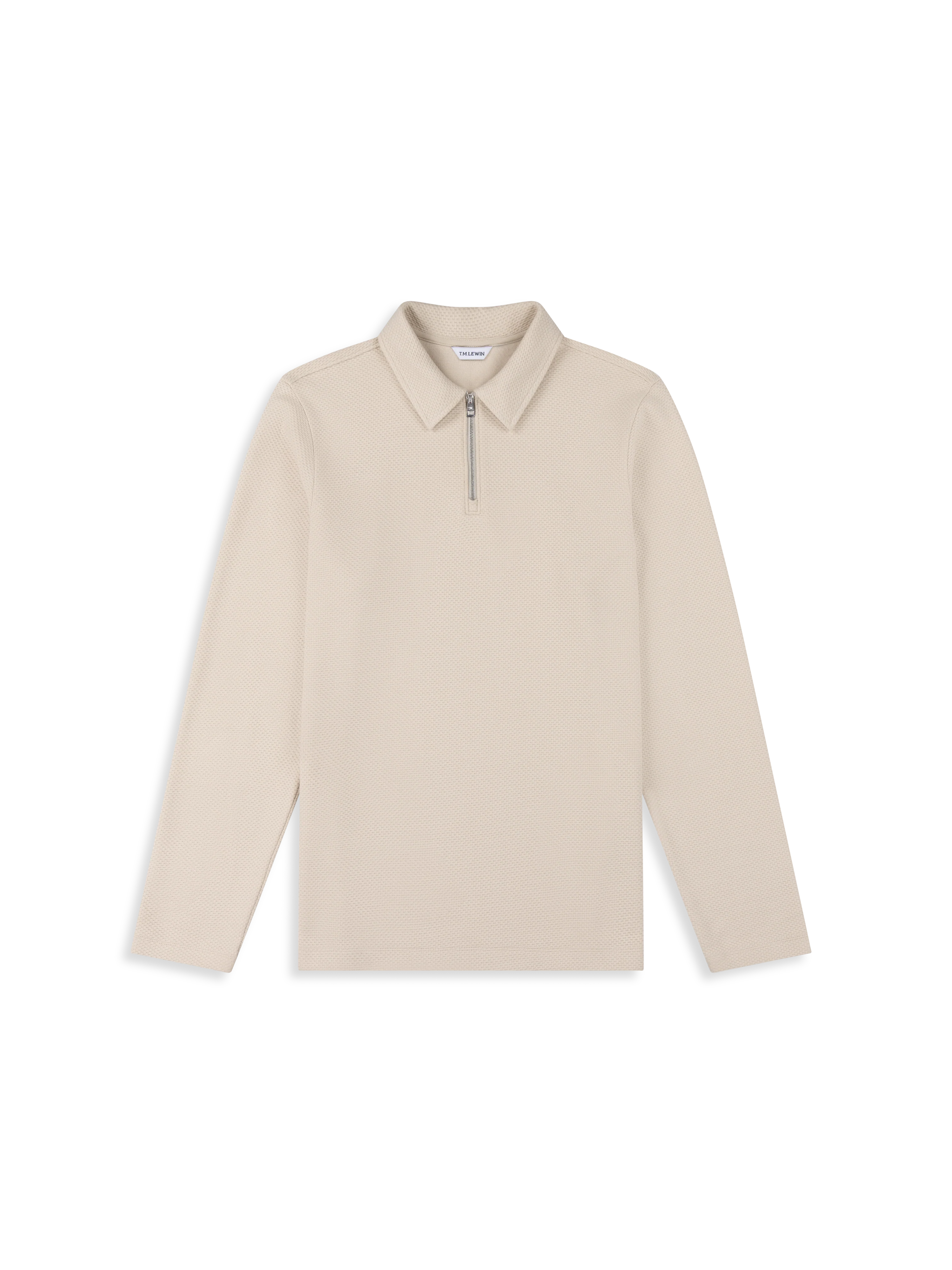 The Long Sleeve Waffle Polo